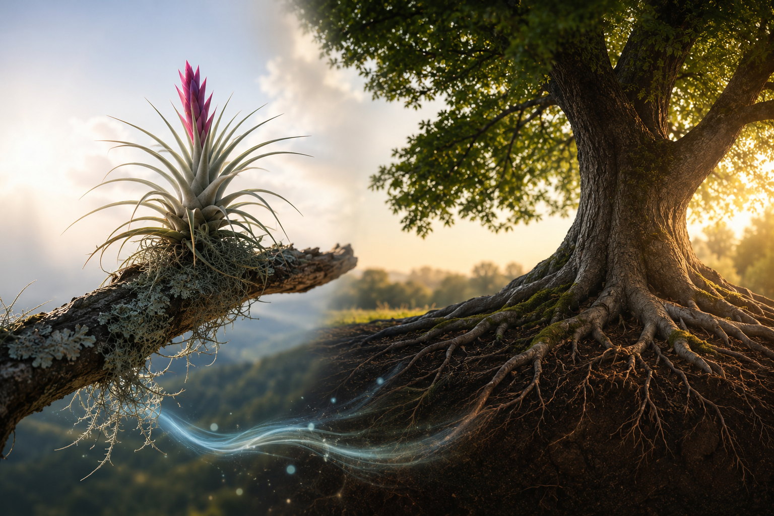 Toprak, Çınar ve Tillandsia